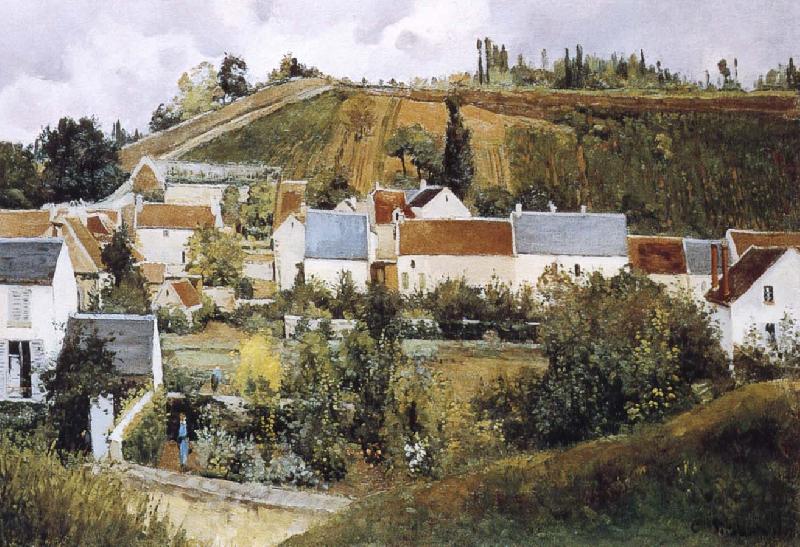 Camille Pissarro Pang plans Schwarz, tiare slopes Spain oil painting art